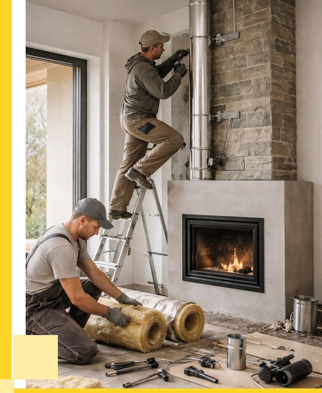 Монтаж дымоходов для каминов в Выборге от 15332 р. ЭриданВбр