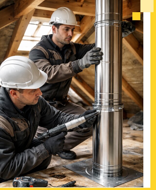 Монтаж дымоходов для каминов в Выборге с гарантией качества