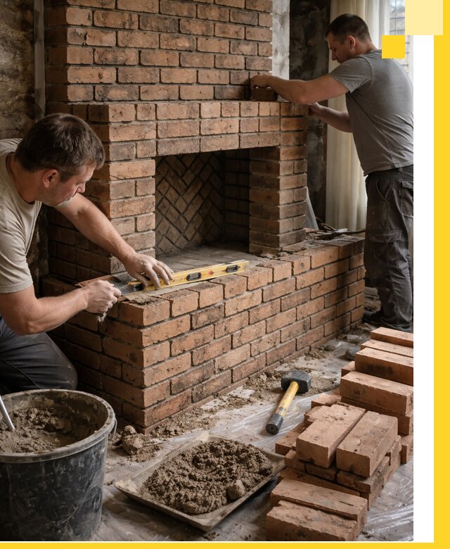 Изготовление и установка кирпичных каминов в Выборге