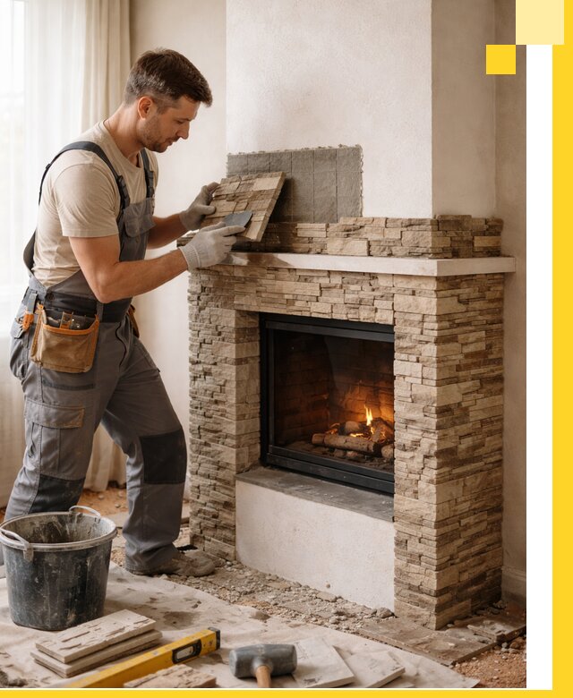 Изготовление и монтаж каминов для дома под ключ в Выборге