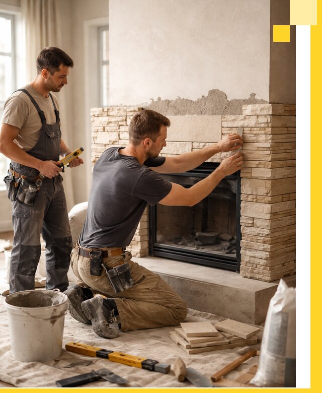 Установка и монтаж каминов для загородного дома в Выборге