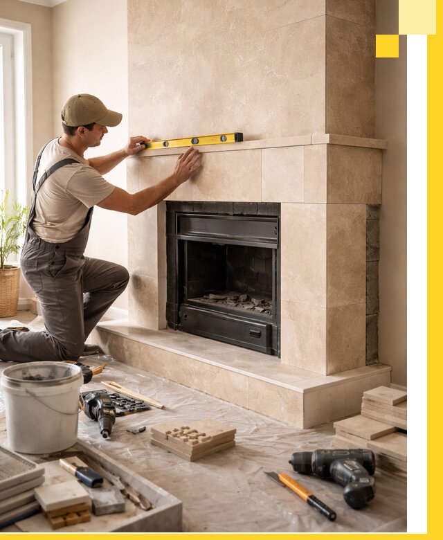 Установка и монтаж каминов в частном доме под ключ в Выборге