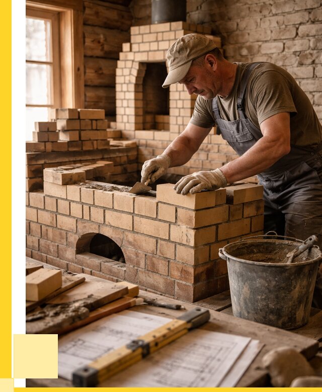 Кладка печей из кирпича в Выборге цены от 30663 р. - ЭриданВбр