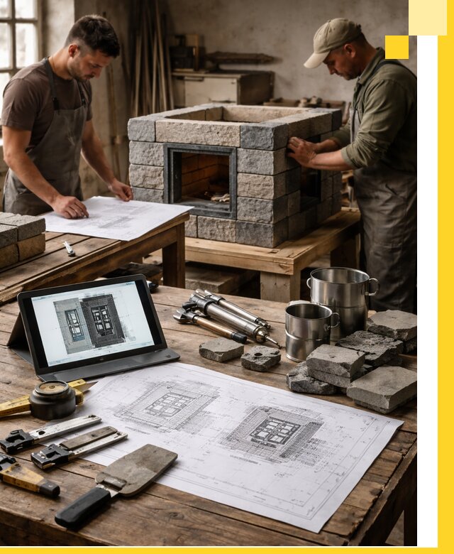 Разработка проектов печей с согласованием и монтажом в Выборге