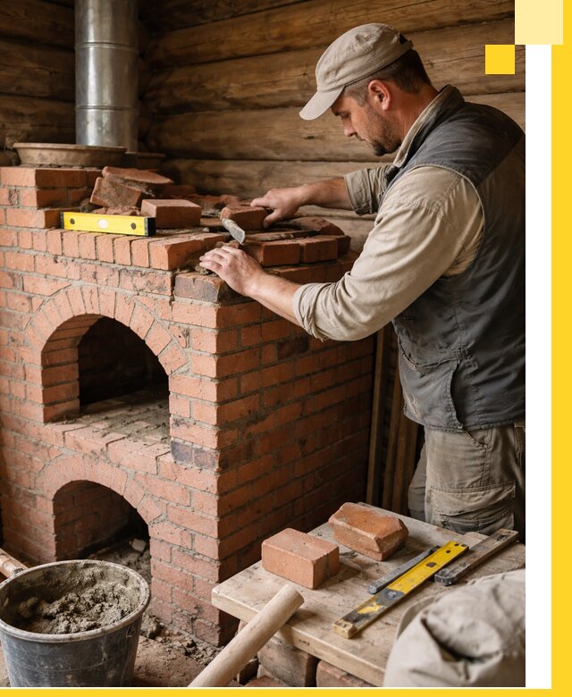 Изготовление и установка русских печей в Выборге под ключ