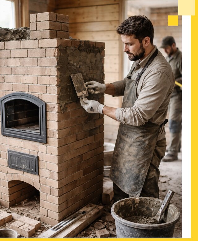 Изготовление и установка печей-шведок под ключ в Выборге