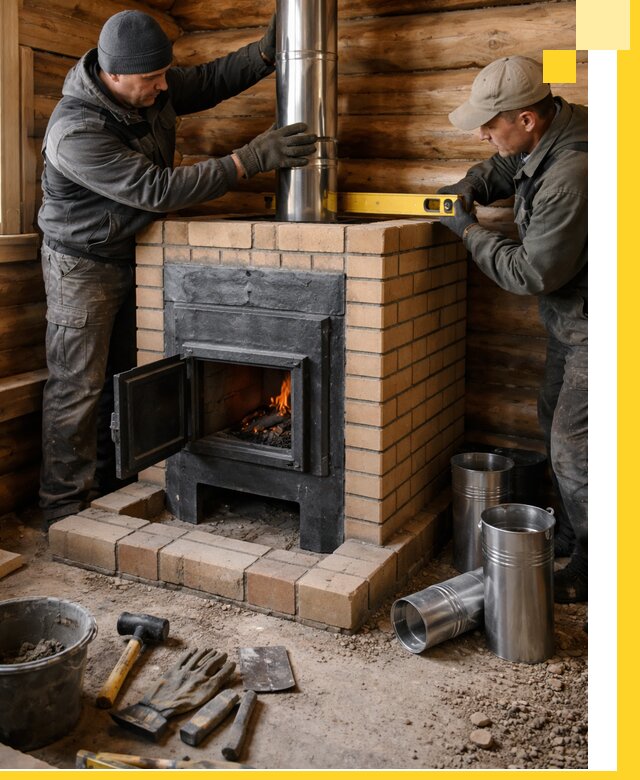 Проектирование, изготовление и установка банных печей в Выборге