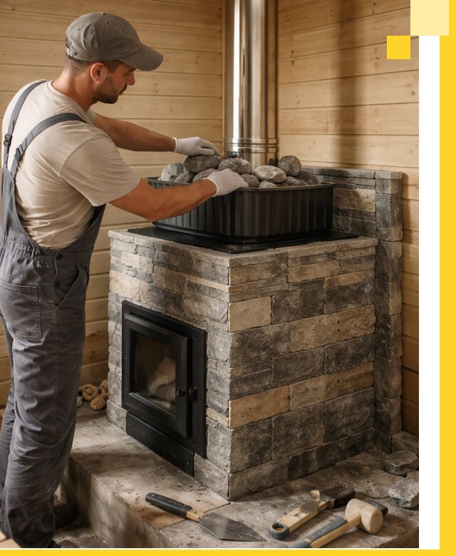 Печи для парной в Выборге, производство, монтаж и обслуживание