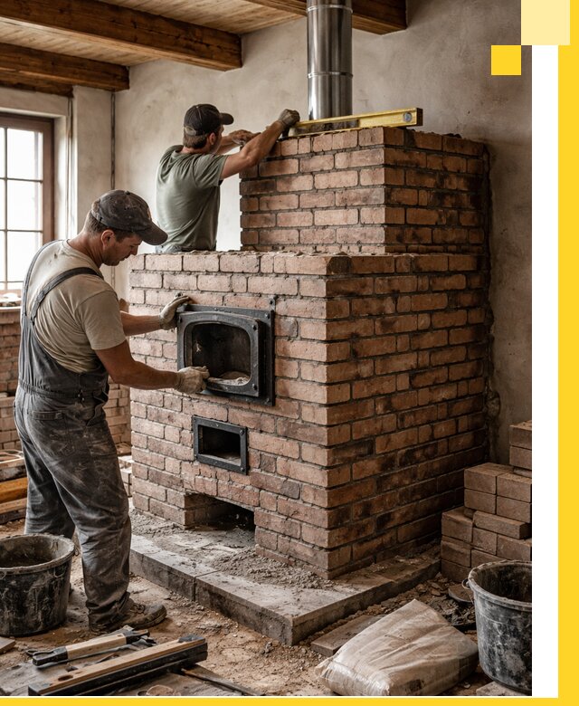 Печи для загородного дома под ключ в Выборге — монтаж и сервис