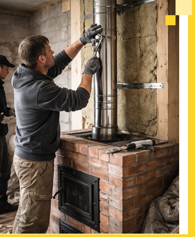 Изготовление и монтаж печей и дымоходов под ключ в Выборге
