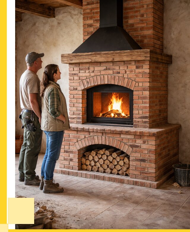 Печи камины из кирпича в Выборге от 122652 р. | ЭриданВбр