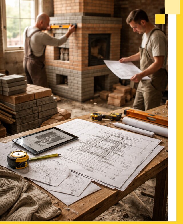 Проекты печей и каминов с индивидуальным дизайном в Выборге