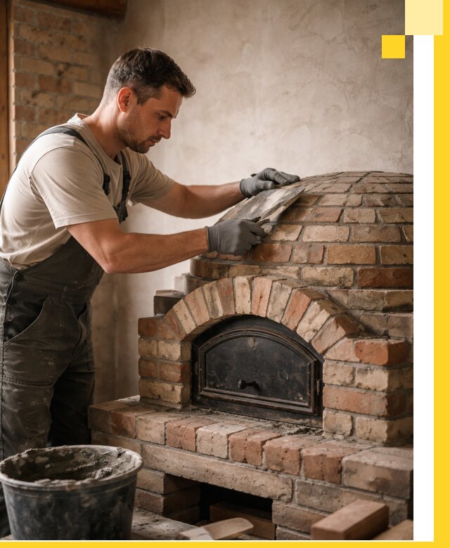 Изготовление и монтаж помпейских печей на заказ в Выборге