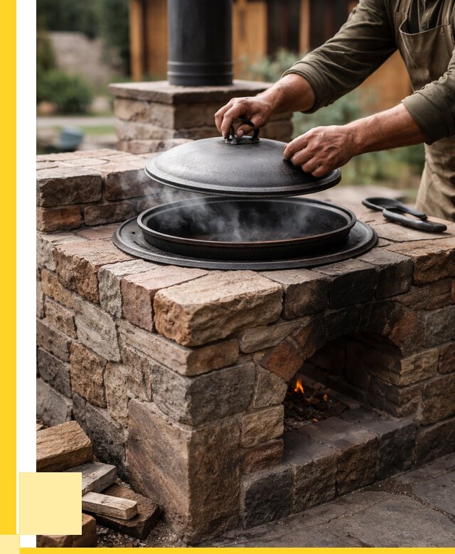 Печи для казана в Выборге по цене от 18398 р. | ЭриданВбр