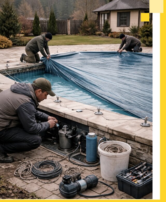 Консервация бассейнов в Выборге: подготовка к длительному хранению