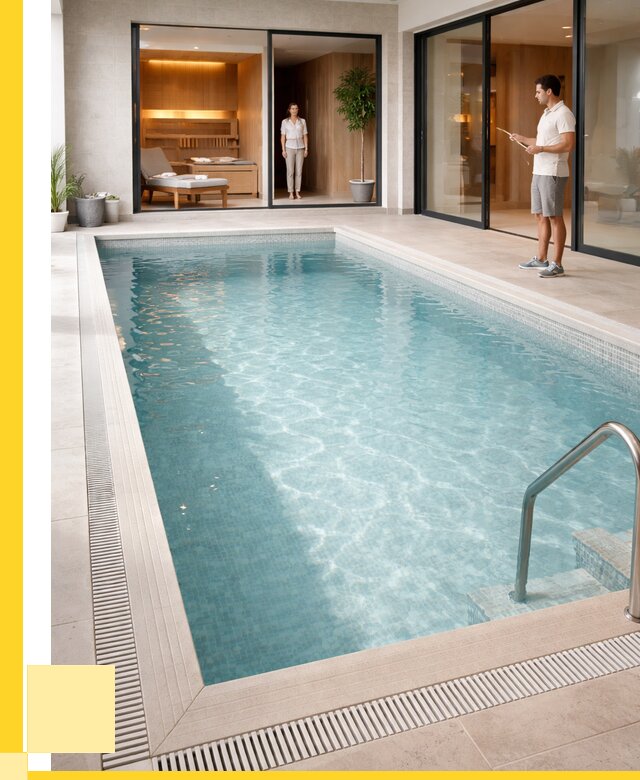 Отделка бассейна пленкой ПВХ в Выборге от 3577 р. - ЭриданВбр