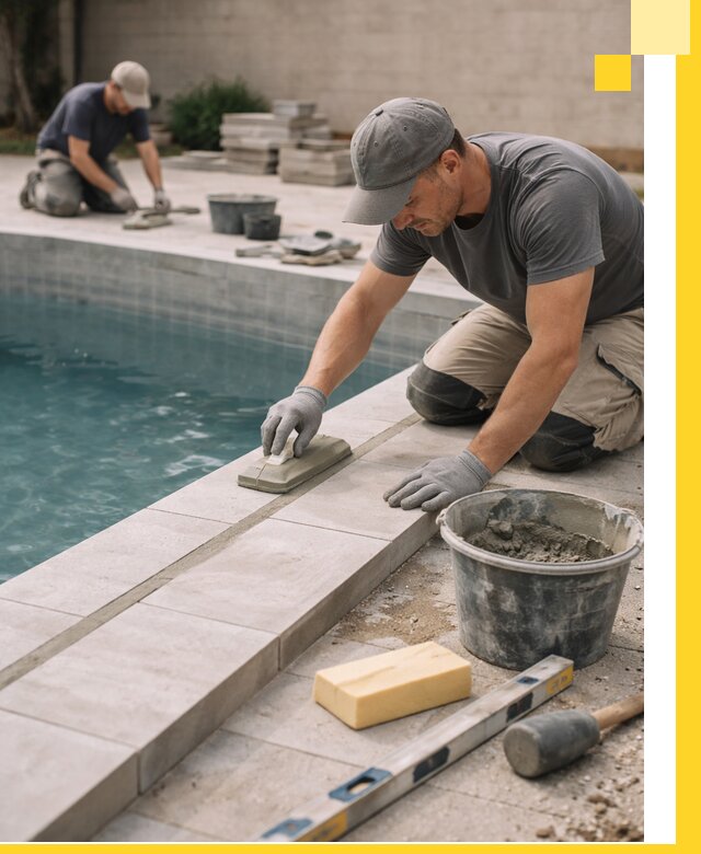 Отделка бассейнов в Выборге: декоративная отделка и гидроизоляция