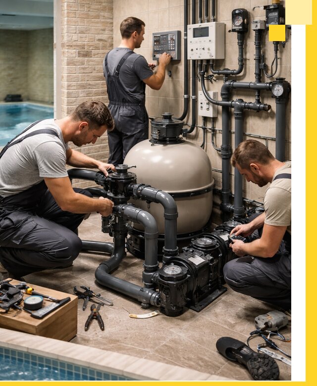 Комплексное оборудование для бассейнов под ключ в Выборге