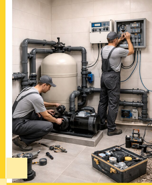 Монтаж оборудования для бассейнов в Выборге от 40884 р. | ЭриданВбр