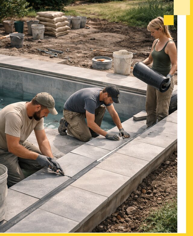 Строительство и монтаж уличных бассейнов под ключ в Выборге