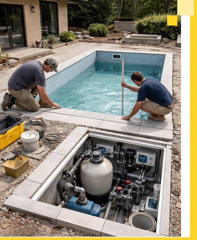 Строительство качественных домашних бассейнов под ключ в Выборге