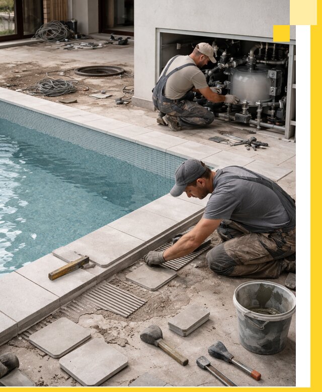 Строительство и монтаж бассейнов в коттедже в Выборге