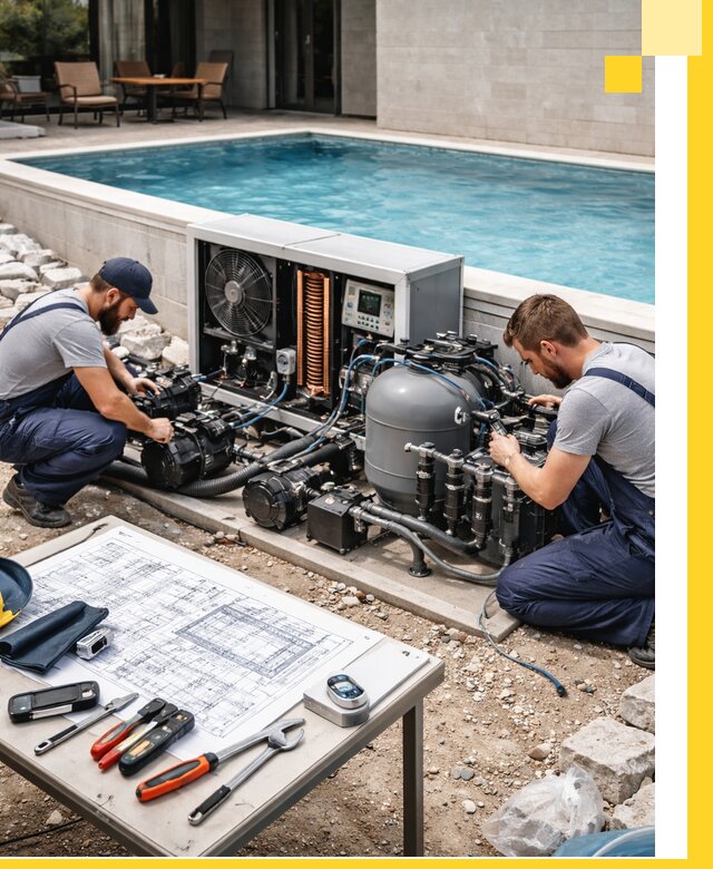 Проектирование и монтаж бассейнов с подогревом в Выборге