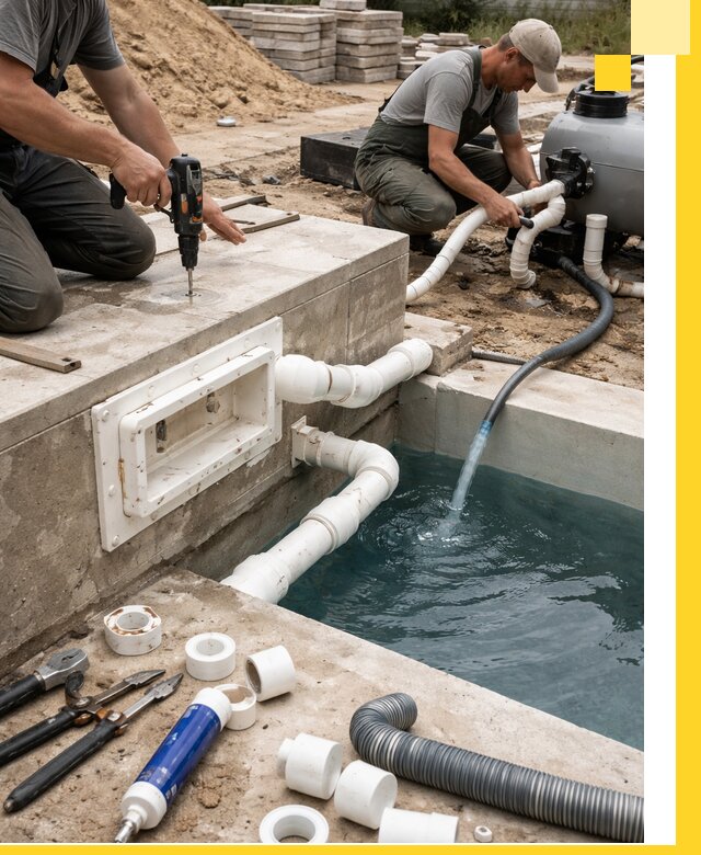 Строительство скиммерных бассейнов под ключ в Выборге