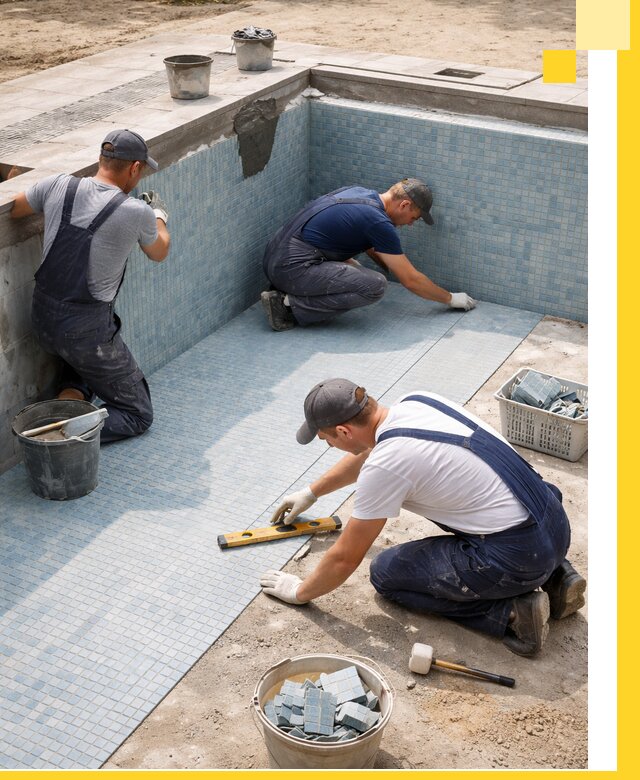 Укладка и установка плитки для бассейнов под ключ в Выборге