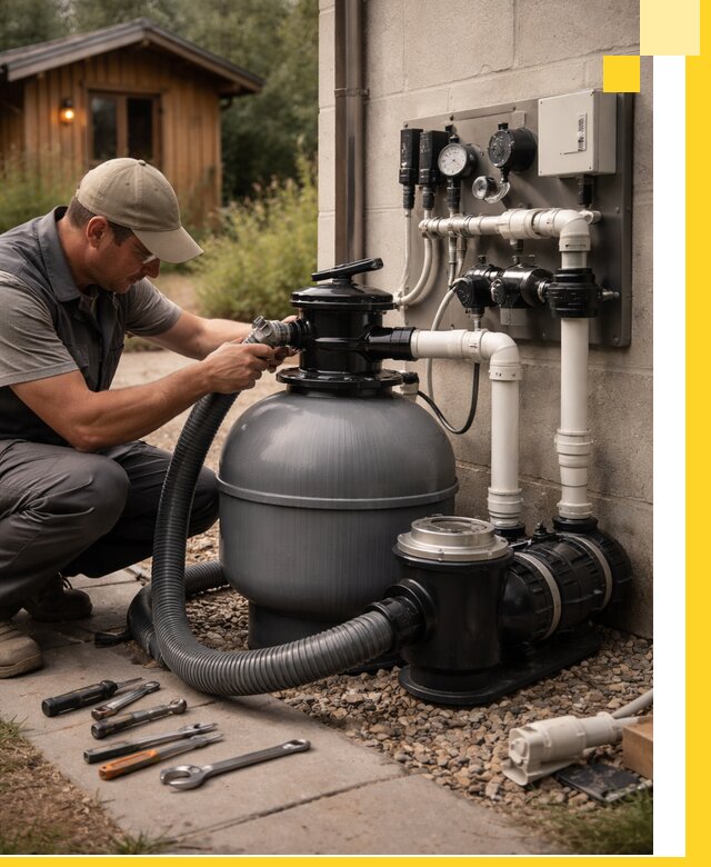 Продажа и монтаж фильтров и насосов для бассейнов в Выборге