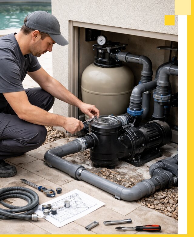 Поставка, монтаж и сервис насосов для бассейнов в Выборге