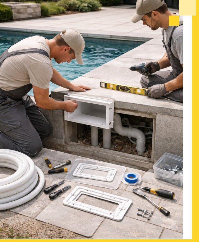 Поставка и установка скиммеров для бассейнов в Выборге