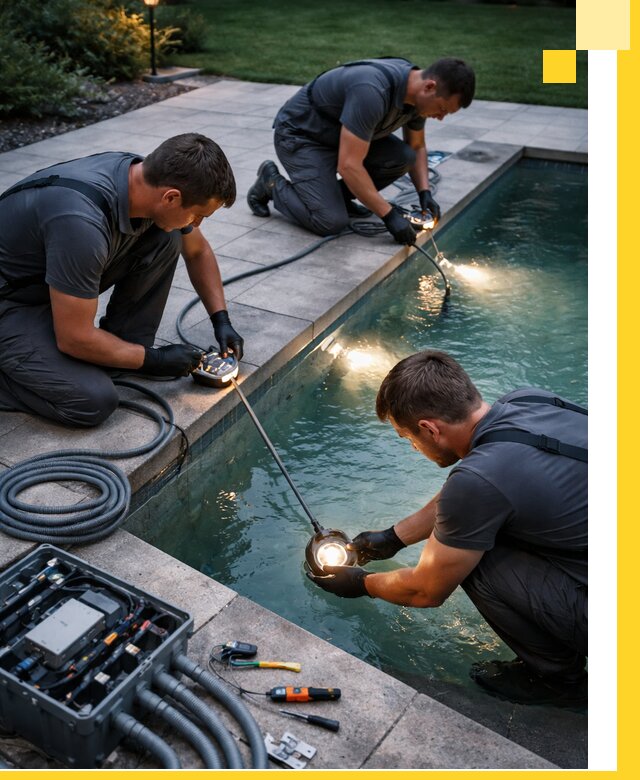 Профессиональное освещение бассейнов в Выборге: дизайн и монтаж