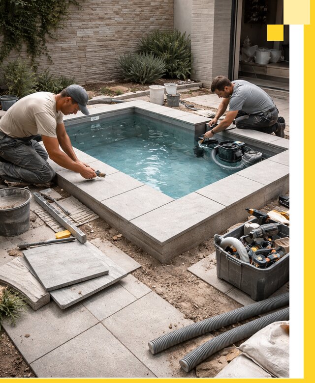 Мини бассейны под ключ в Выборге, дизайн и установка