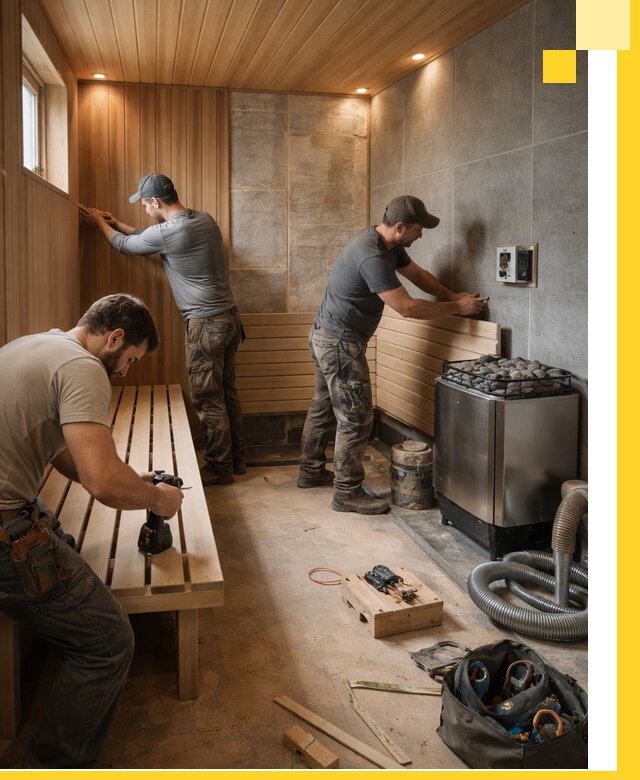 Сауны под ключ в Выборге, проектирование, строительство, отделка