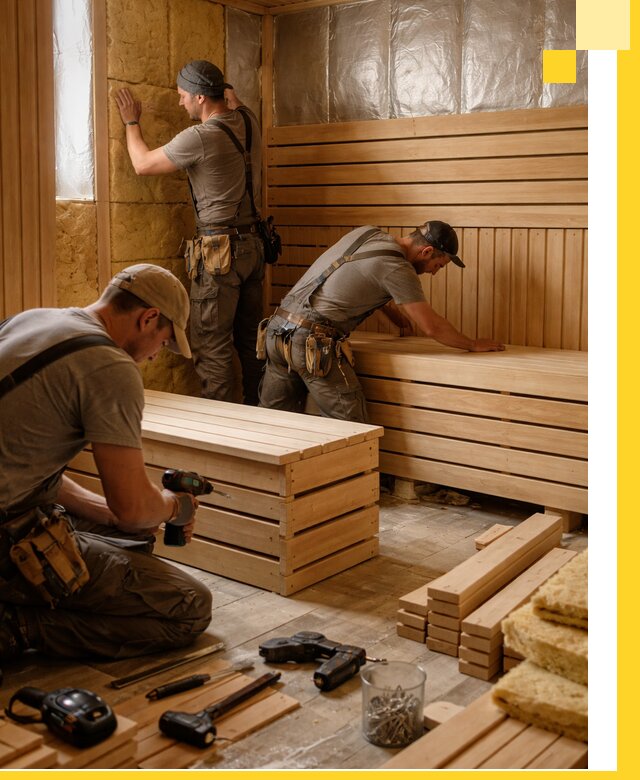 Профессиональное строительство саун под ключ в Выборге