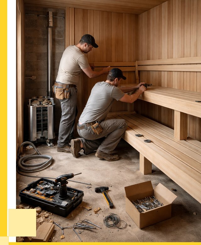 Монтаж саун под ключ в Выборге от 122652 р. | ЭриданВбр
