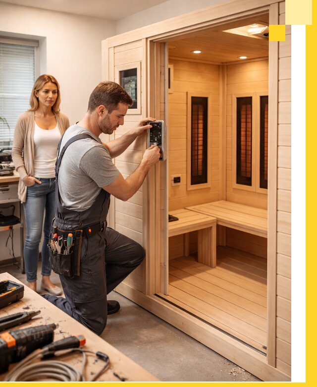 Инфракрасные сауны под ключ в Выборге продажа и установка