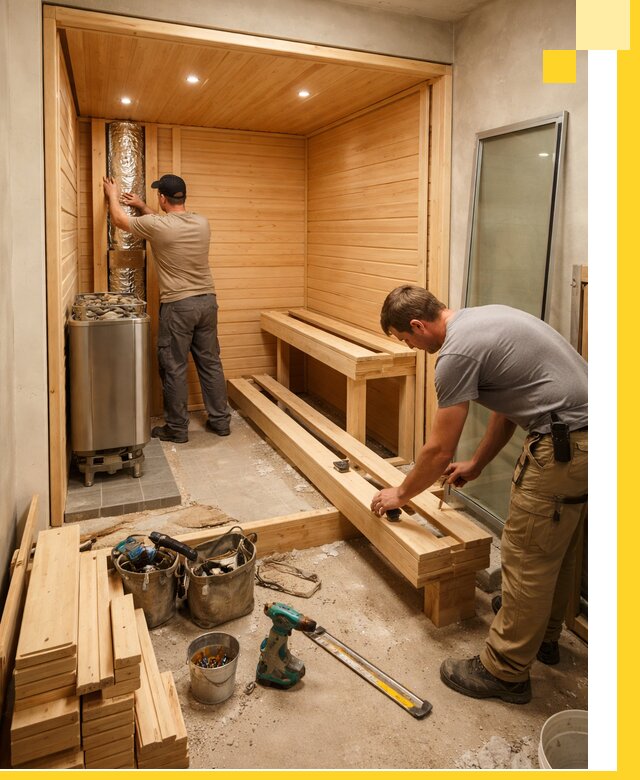 Проектирование и установка домашних саун под ключ в Выборге