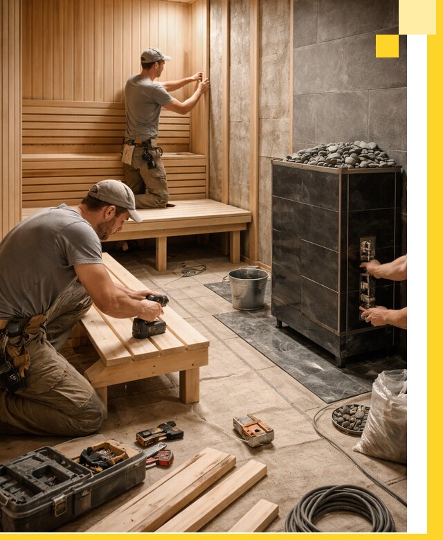 Дизайн и строительство интерьерных саун под ключ в Выборге