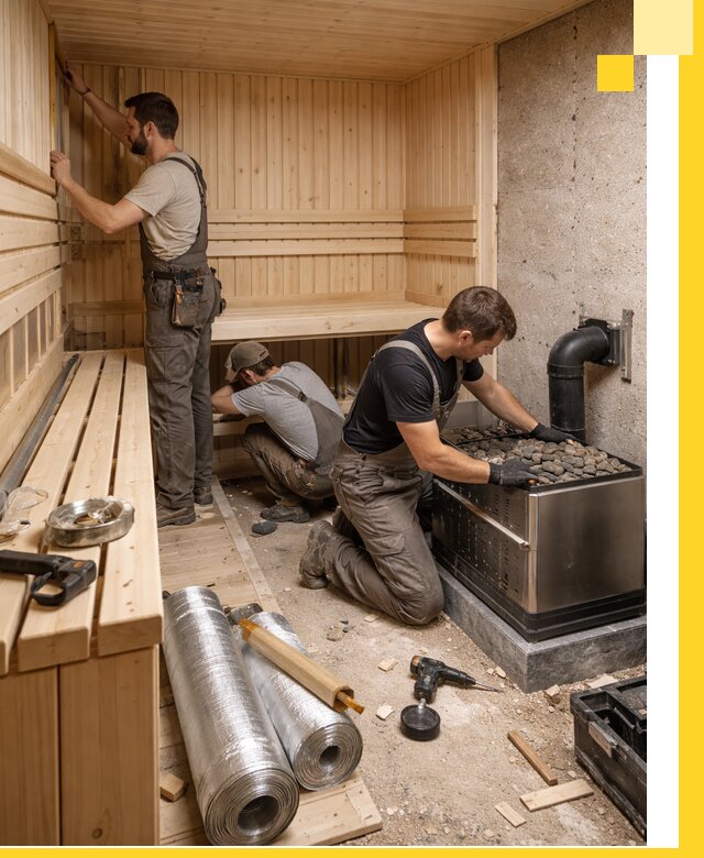 Индивидуальные сауны на заказ в Выборге под ключ, проект и монтаж