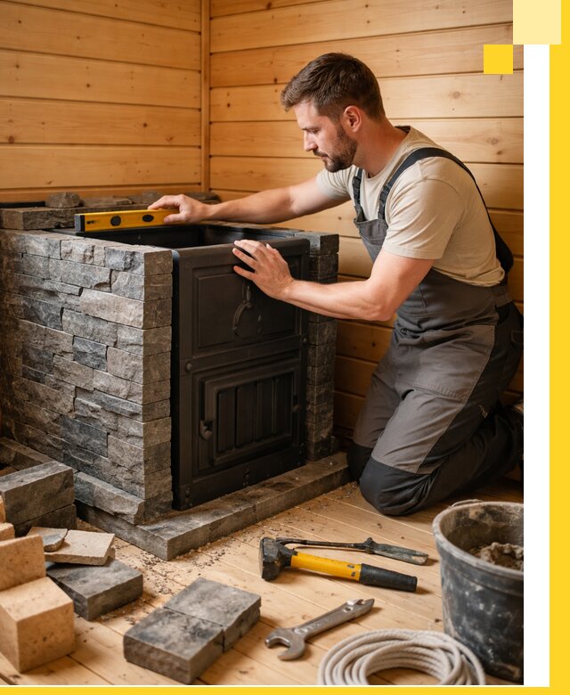 Производство и установка печей для саун под ключ в Выборге