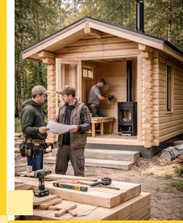 Монтаж бань под ключ в Выборге — от 204420 р. | ЭриданВбр