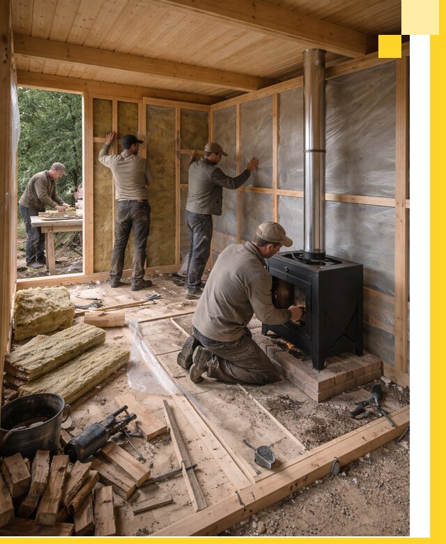 Профессиональный монтаж бань под ключ в Выборге для дома