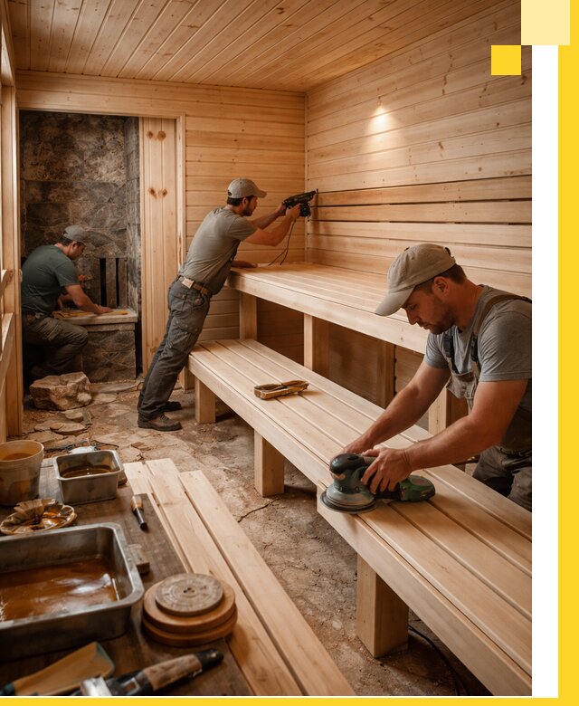 Профессиональная отделка бань в Выборге под ключ, с гарантией