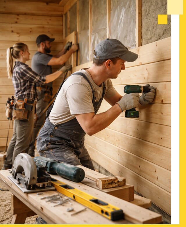 Обшивка бань под ключ в Выборге: отделка стен и потолков