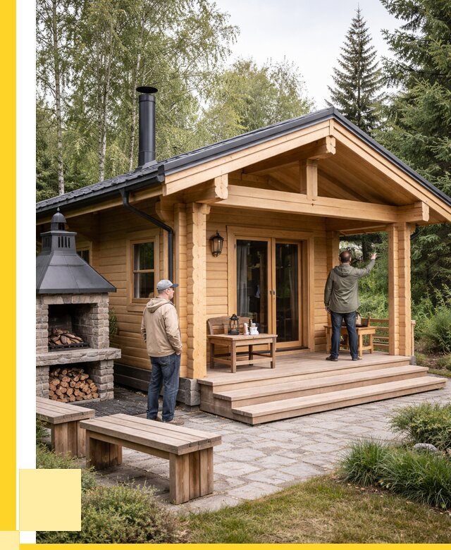 Деревянные бани под ключ в Выборге от 459945 р. | ЭриданВбр