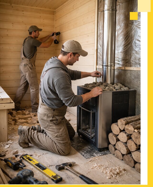 Строительство деревянных бань под ключ в Выборге проекты и монтаж