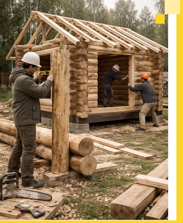 Строительство бань для дачи под ключ в Выборге с доставкой и монтажом