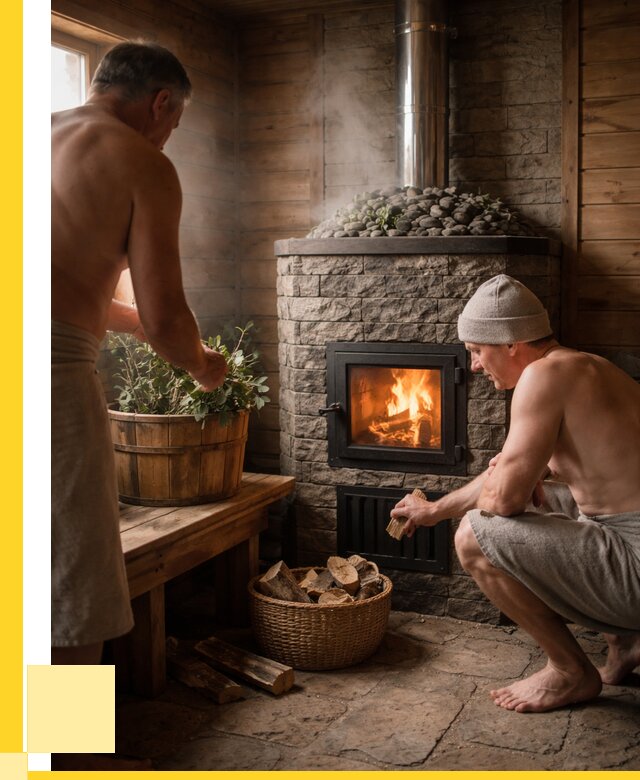 Банные печи под ключ в Выборге от 45995 р. | ЭриданВбр кирпичная